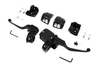 V-Twin Contour Style Handlebar Control Kit Black for Harley Davidson FXST (1996-2005) by V-Twin