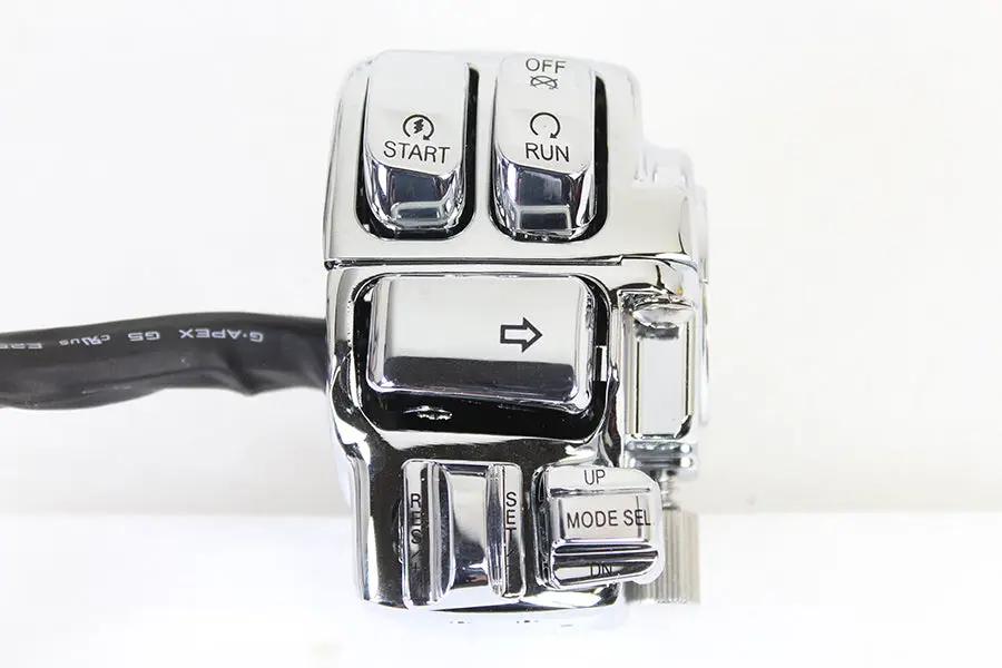 V-Twin Chrome Handlebar Control Kit for Harley Davidson FLHT and FLHR Models, Part H07-0781K by V-Twin