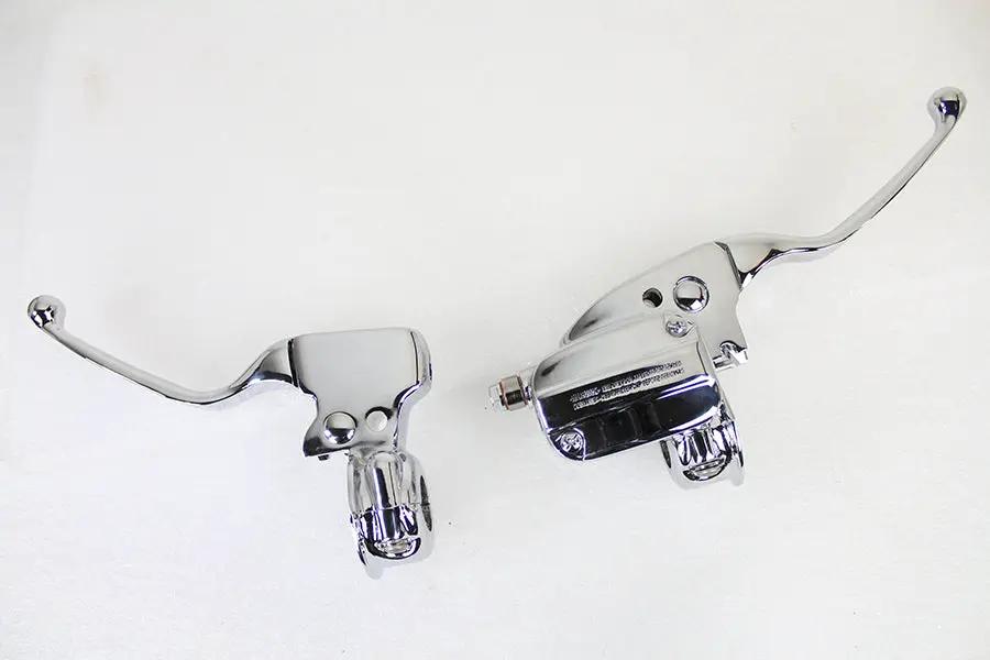 V-Twin Chrome Handlebar Control Kit for Harley Davidson FLHT and FLHR Models, Part H07-0781K by V-Twin