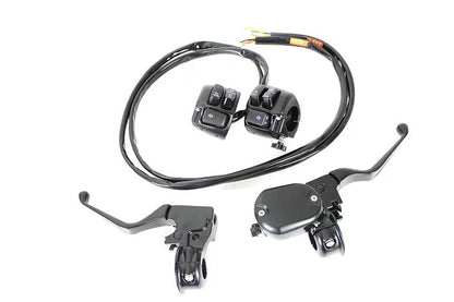 V-Twin Handlebar Control Kit with Switches for Harley Davidson XL (2007-2013), Black by V-Twin