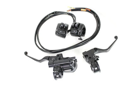 V-Twin Handlebar Control Kit with Switches for Harley Davidson XL (2007-2013), Black by V-Twin