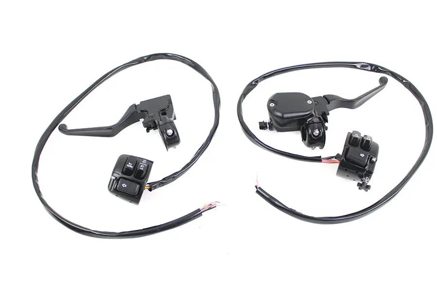 V-Twin Handlebar Control Kit Black for Harley Davidson XL (2007-2013) – Part H07-0676MBK by V-Twin
