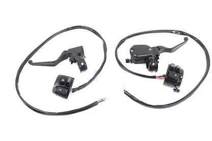 V-Twin Handlebar Control Kit Black for Harley Davidson XL (2007-2013) – Part H07-0676MBK by V-Twin