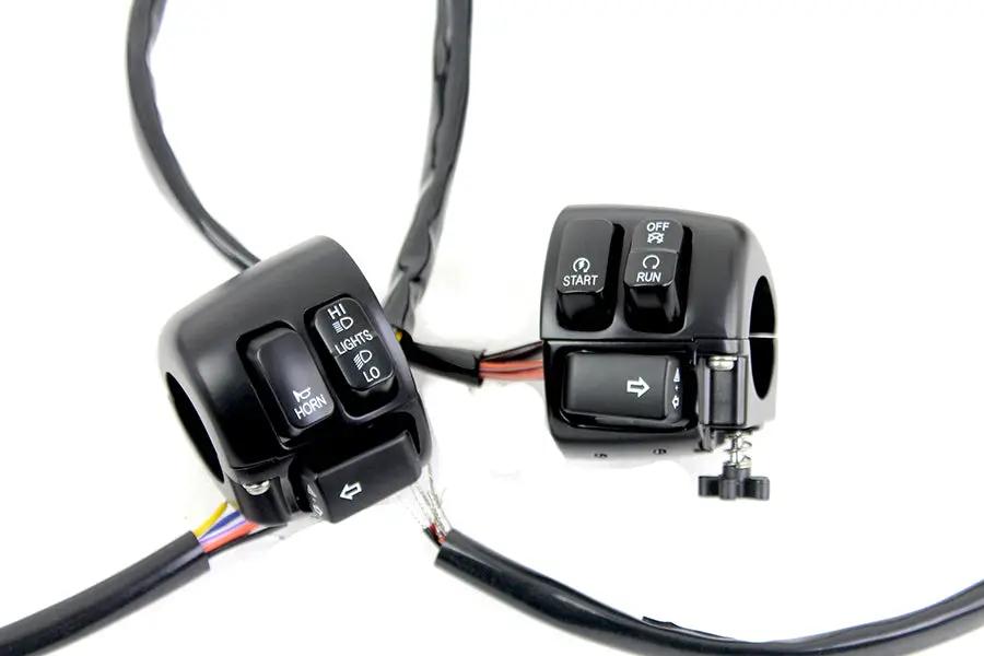 V-Twin Handlebar Control Kit Black for Harley Davidson XL (2007-2013) – Part H07-0676MBK by V-Twin