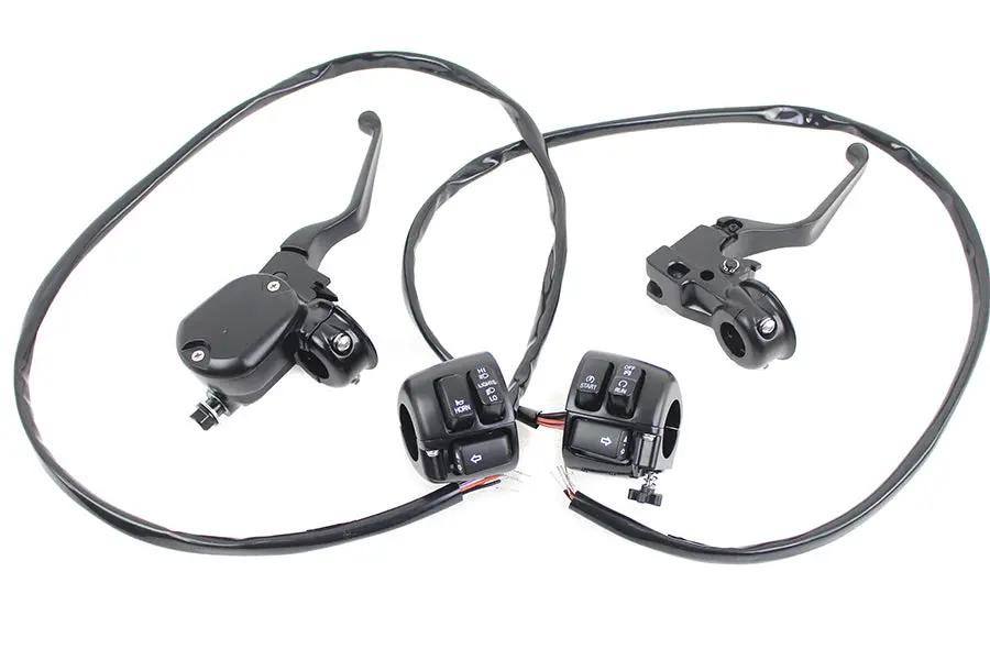 V-Twin Handlebar Control Kit Black for Harley Davidson XL (2007-2013) – Part H07-0676MBK by V-Twin