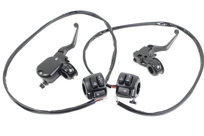 V-Twin Handlebar Control Kit Black for Harley Davidson XL (2007-2013) – Part H07-0676MBK by V-Twin