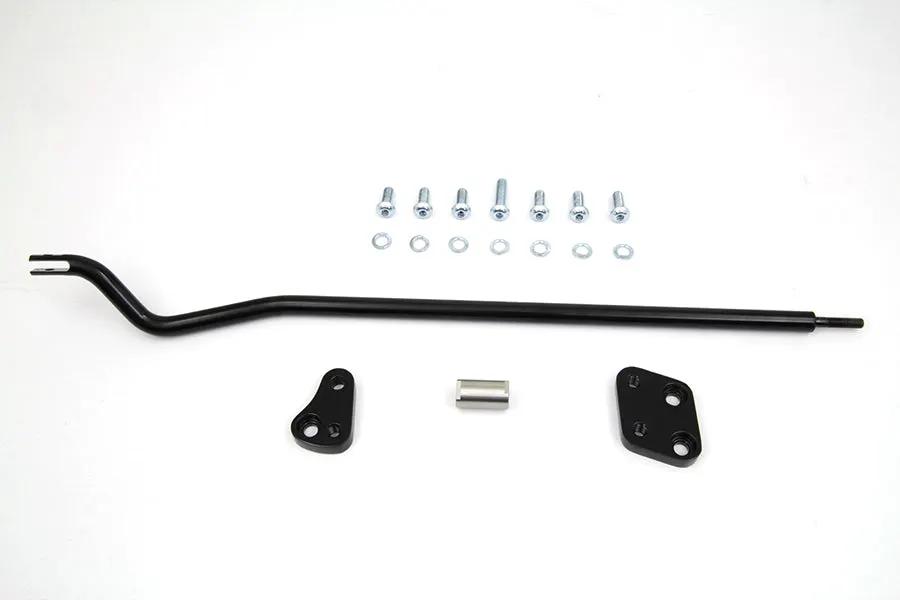V-Twin Reduced Reach Forward Control Adapter Kit for Harley Davidson FXD - Gloss Black (Part #77445) by V-Twin
