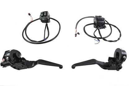 V-Twin Handlebar Control Kit Black for Harley Davidson XL (Part #78595B) by V-Twin