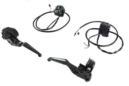 V-Twin Handlebar Control Kit Black for Harley Davidson XL (Part #78595B) by V-Twin