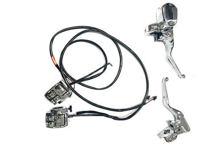 V-Twin Handlebar Control Kit Chrome - Part #78596 for Harley Davidson XL Models by V-Twin