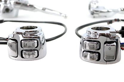 V-Twin Handlebar Control Kit Chrome - Part #78596 for Harley Davidson XL Models by V-Twin