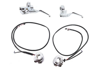 V-Twin Handlebar Control Kit Chrome - Part #78596 for Harley Davidson XL Models by V-Twin