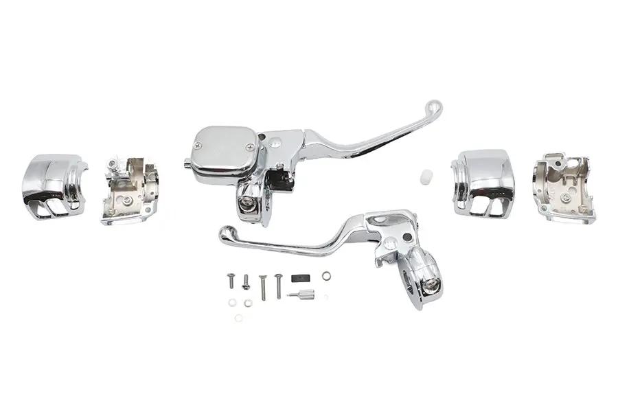 Ultima Handlebar Control Kit Chrome - Part 47-256 for Harley Davidson Motorcycles by Ultima