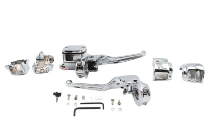 Ultima Handlebar Control Kit Chrome for Harley Davidson FLT - Part #47-259 by Ultima