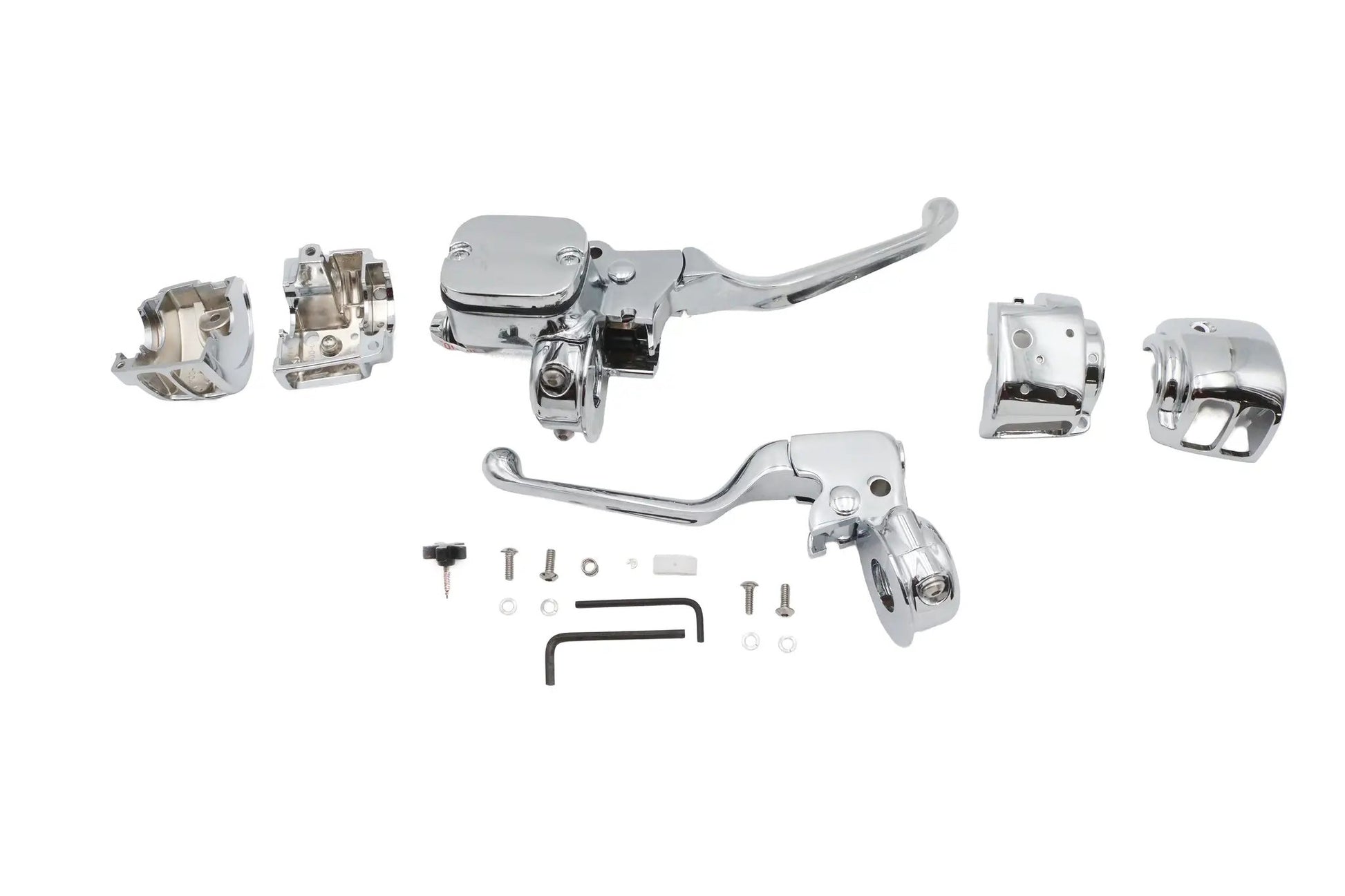 Ultima Handlebar Control Kit Chrome for Harley Davidson FLT - Part #47-259 by Ultima