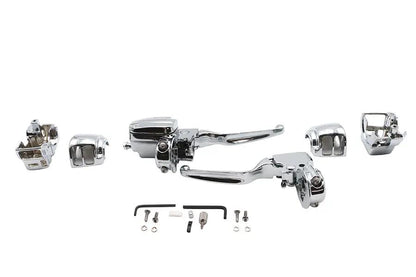 Ultima Chrome Handlebar Control Kit with Brake and Clutch Levers for Harley Davidson FLT by Ultima