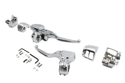 Ultima Chrome Handlebar Control Kit with Brake and Clutch Levers for Harley Davidson FLT by Ultima
