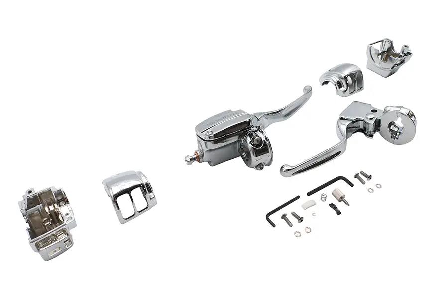 Ultima Chrome Handlebar Control Kit with Brake and Clutch Levers for Harley Davidson FLT by Ultima