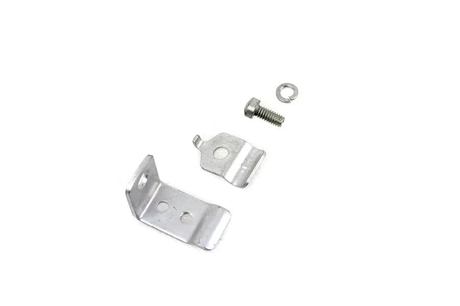 V-Twin Cadmium Plated Clutch Cable Bracket for Harley Davidson K Models by V-Twin