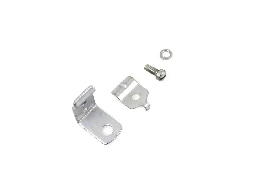 V-Twin Cadmium Plated Clutch Cable Bracket for Harley Davidson K Models by V-Twin