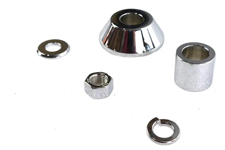 Colony Chrome Front Axle Spacer Kit Smooth Style for Harley Davidson FXSTD by Colony
