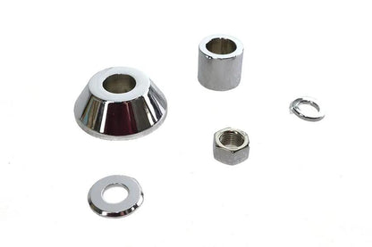 Colony Chrome Front Axle Spacer Kit Smooth Style for Harley Davidson FXSTD by Colony