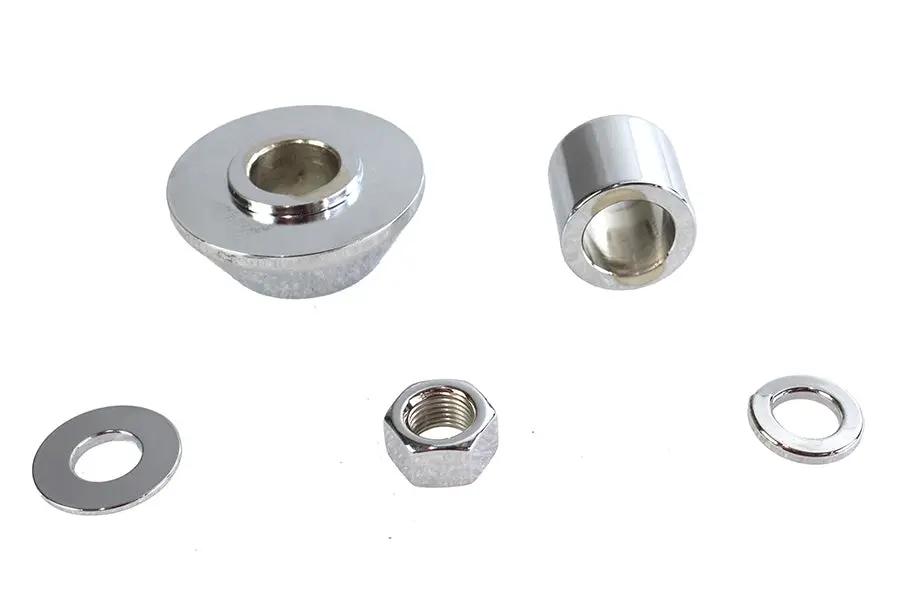 Colony Chrome Front Axle Spacer Kit Smooth Style for Harley Davidson FXSTD by Colony