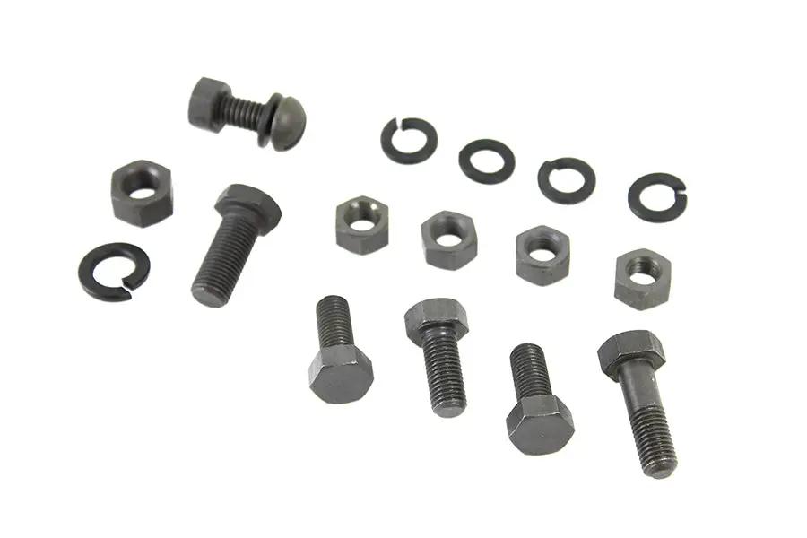 Colony Exhaust System Mounting Bolt Kit Parkerized for Harley Davidson W Models by Colony