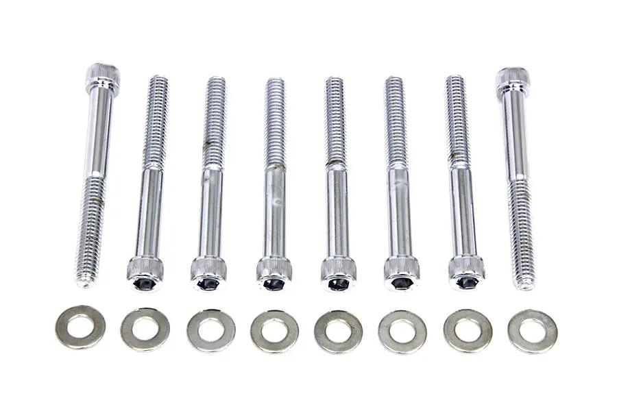 Colony Chrome Engine Case Allen Type Screw Kit for Harley Davidson XL by Colony