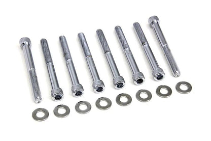 Colony Chrome Engine Case Allen Type Screw Kit for Harley Davidson XL by Colony