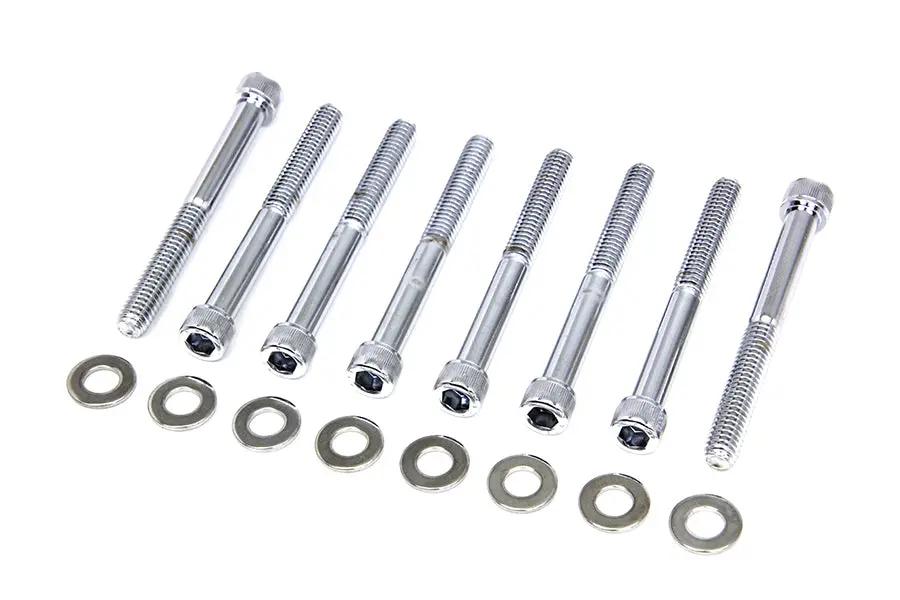 Colony Chrome Engine Case Allen Type Screw Kit for Harley Davidson XL by Colony