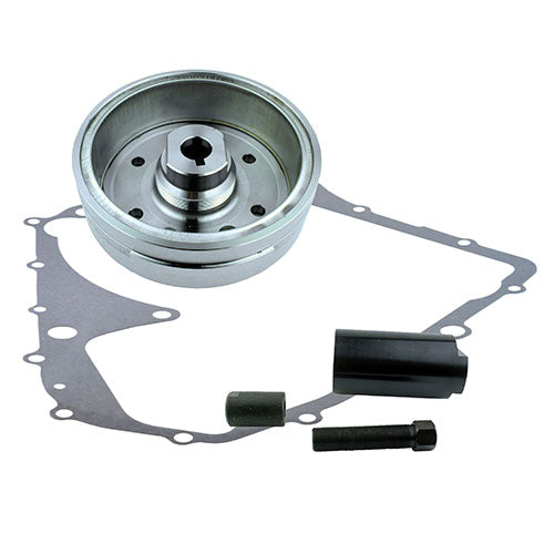 RMSTATOR RM23045 Improved Magneto Flywheel Kit with Pulley and Gasket