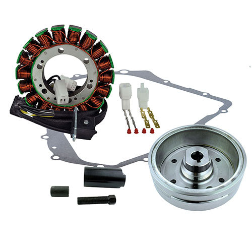 RMSTATOR RM23049 Flywheel Kit with Puller, Stator, and Crankcase Cover Gasket