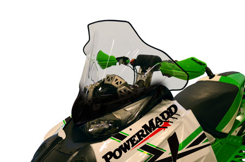 POWERMADD COBRA Arctic Cat Mid Clear Hand Guard with Black Graphics (Part #12030)