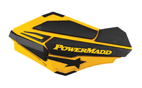 Powermadd Sentinel Handguards for Ski-Doo in Yellow and Black, Part Number 34401