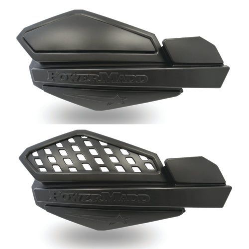 PowerMadd Star Handguards Matte Black for ATV and Dirt Bikes (Part #34233)