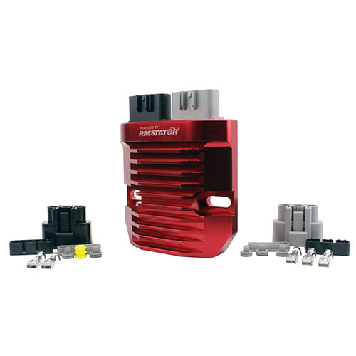 RMSTATOR Red Machined Aluminum MOSFET Regulator - Part Number RMS022-105928