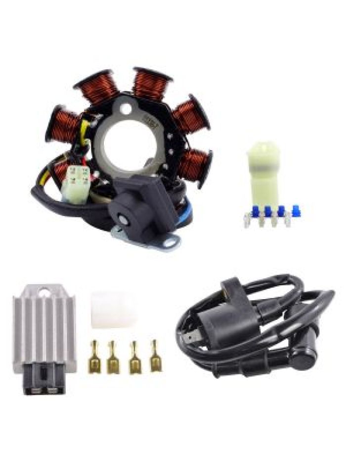 RMSTATOR RMS900-107052 Stator Kit with Regulator, Rectifier, and Ignition Coil for Motorcycle