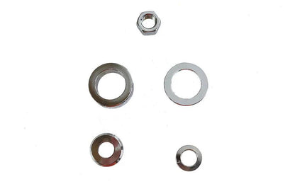 Colony Chrome Front Axle Spacer Kit Smooth Style for Harley Davidson FXD (2004-2005) by Colony