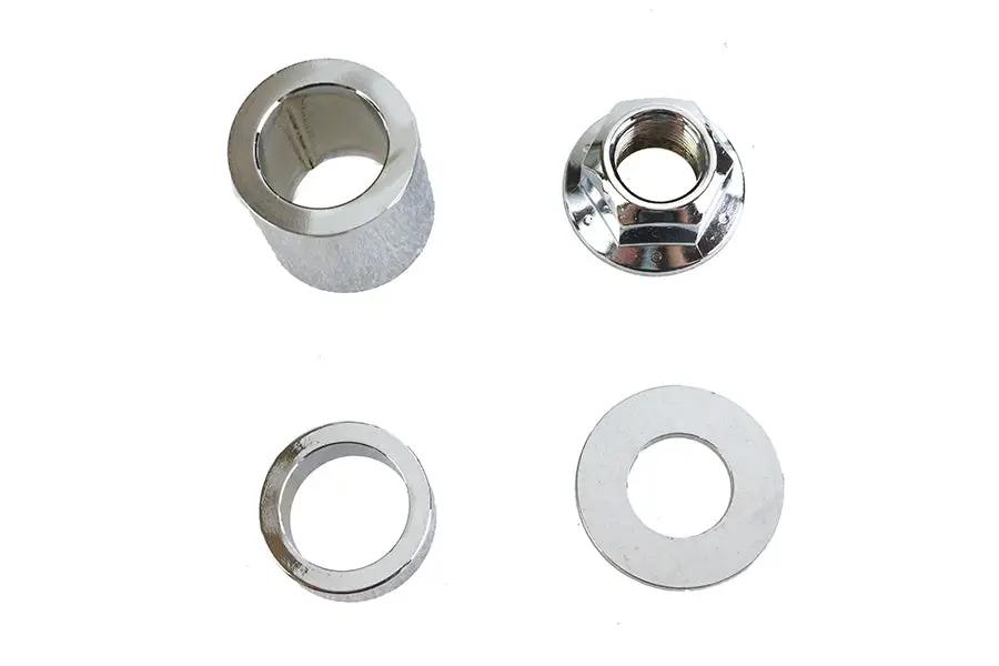 Colony Chrome Rear Axle Spacer Kit for Harley Davidson XL (2005-2007) by Colony