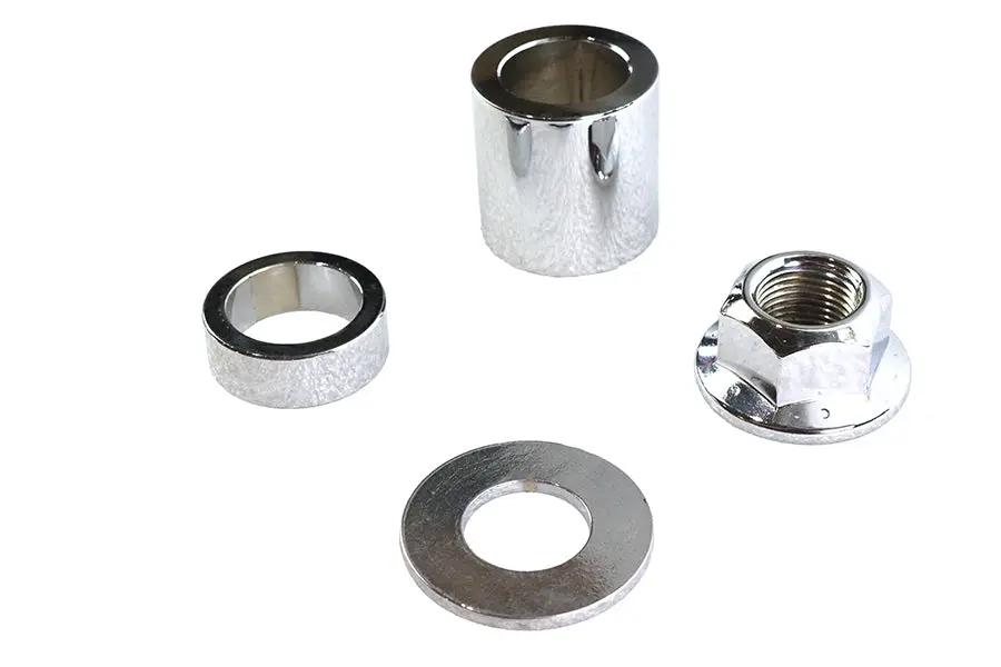 Colony Chrome Rear Axle Spacer Kit for Harley Davidson XL (2005-2007) by Colony