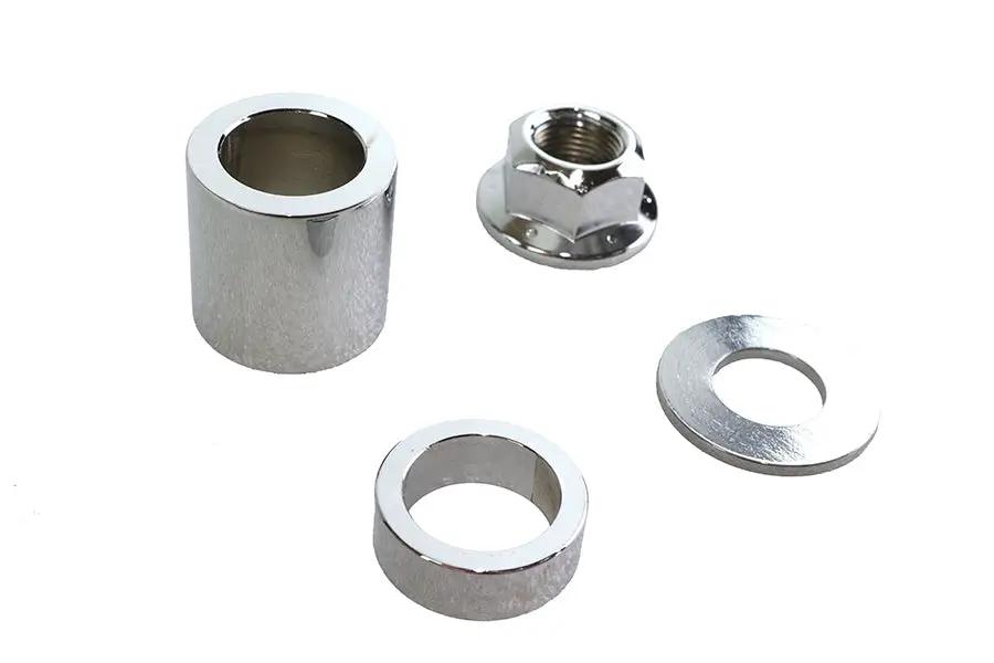 Colony Chrome Rear Axle Spacer Kit for Harley Davidson XL (2005-2007) by Colony