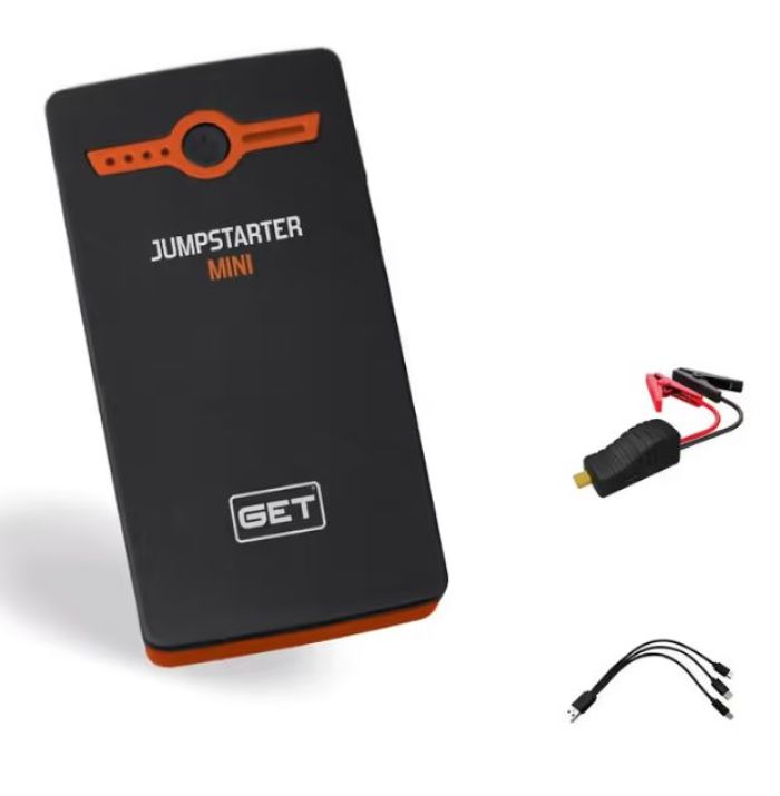 GET Products Jump Starter Mini - Compact Power Bank for Vehicles and Devices