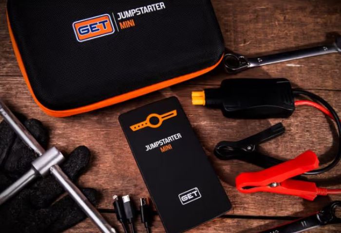 GET Products Jump Starter Mini - Compact Power Bank for Vehicles and Devices