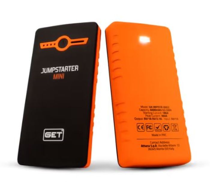 GET Products Jump Starter Mini - Compact Power Bank for Vehicles and Devices