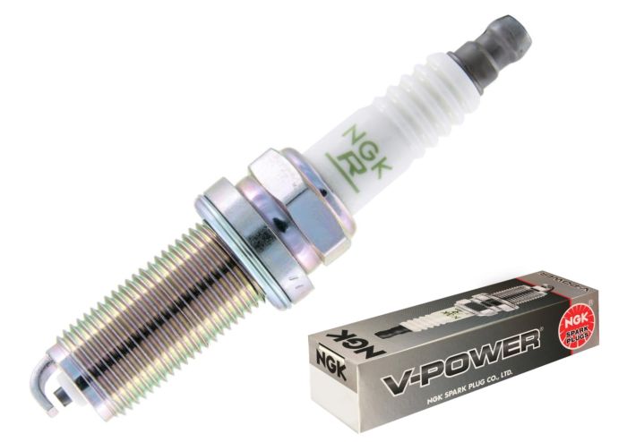 NGK V-Power Spark Plug Model 6499 LFR4A-E with Special Resistor