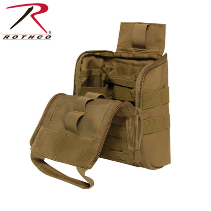 Rothco Fast Action MOLLE Medical Pouch Coyote Brown Part 20757 – Tactical First Responder Medical Storage Solution