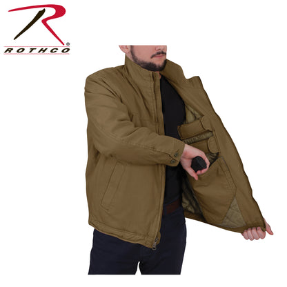 Rothco Concealed Carry 3 Season Jacket in Coyote Brown, Size XL