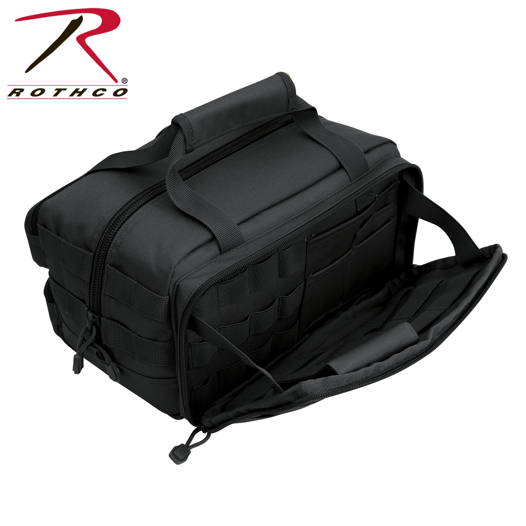 Rothco Tactical Trauma Kit Black - Emergency First Aid Kit with Multiple Pockets and Top Handle