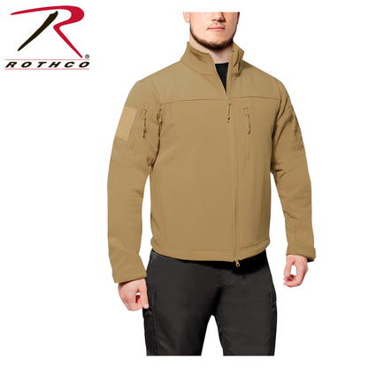 Rothco Stealth Ops Soft Shell Tactical Jacket in Coyote Brown, Size XL
